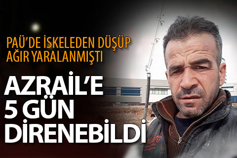 PAÜ’de iskeleden düşen işçi kurtarılamadı