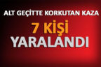 MİNİBÜS KAMYONA ÇARPTI: 7 YARALI
