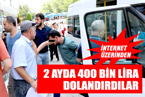 İnternet sitesi ile dolandırıcılık yaptığı iddia edilen 7 kişi gözaltına alındı