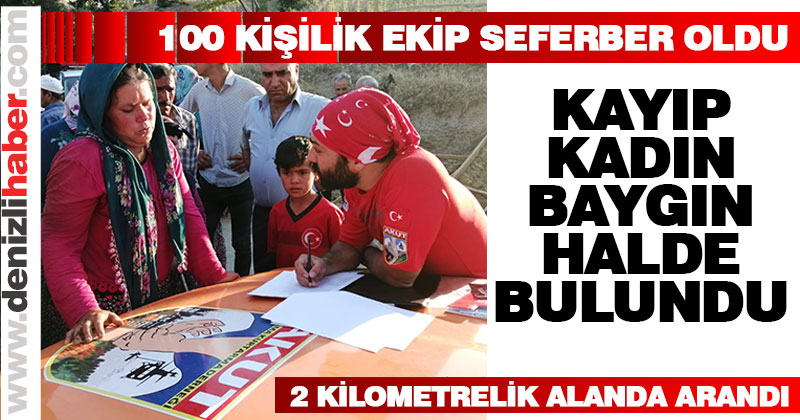 Buldan’da kayıp kadın baygın halde bulundu