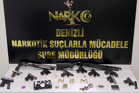 Silah ve uyuşturucu çetesine şafak operasyonu