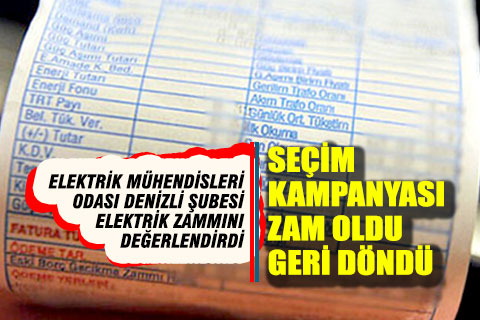 EMO; Asgari ücretin yüzde 7`si elektrik faturasına gidiyor