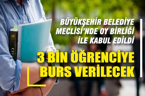 Büyükşehir’den 3 bin öğrenciye destek