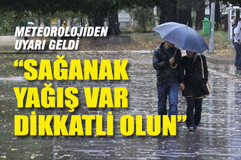 Denizli genelinde bugün sağanak yağış bekleniyor