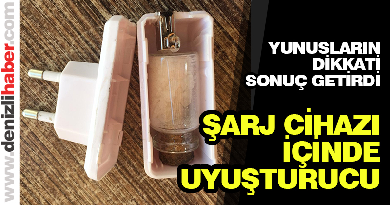 Şarj cihazına sakladıkları uyuşturucuyla yakalandılar