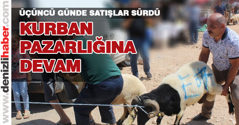 KURBAN PAZARINDA HAREKETLİLİK SÜRÜYOR