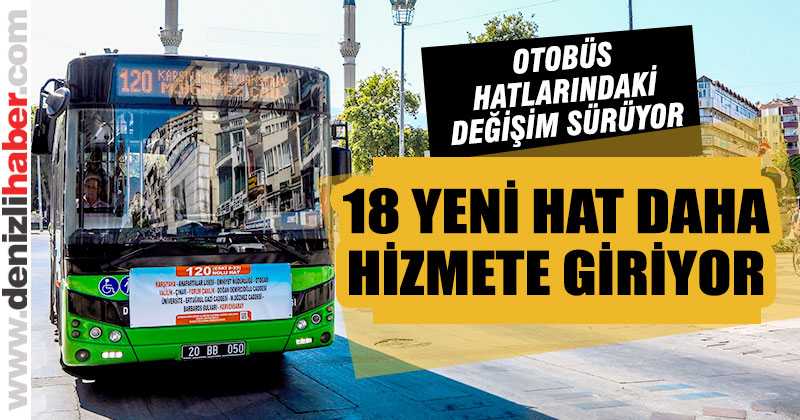 Belediye otobüs hatlarındaki değişim devam ediyor