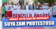 CHP, içme suyuna yapılan %20’lik zammı protesto etti