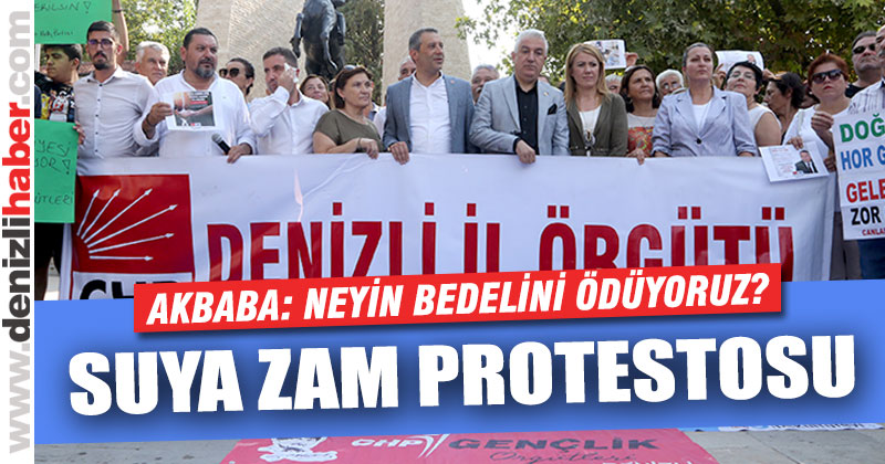 CHP, içme suyuna yapılan %20’lik zammı protesto etti