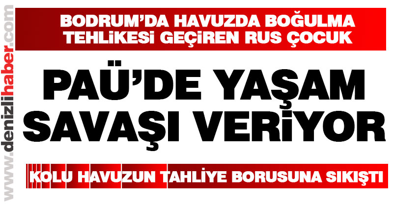 Boğulma tehlikesi geçiren Rus çocuk Paü’de tedavi altında