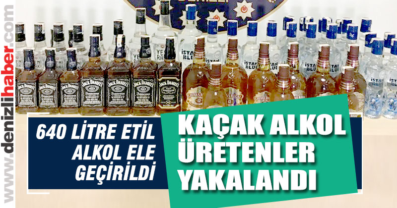 Kaçak alkol üreten 6 kişi yakalandı