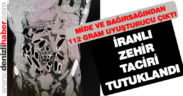 Midesinde uyuşturucu taşıyan İranlı tutuklandı