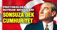 Denizli protokolünden Cumhuriyet Bayramı mesajları