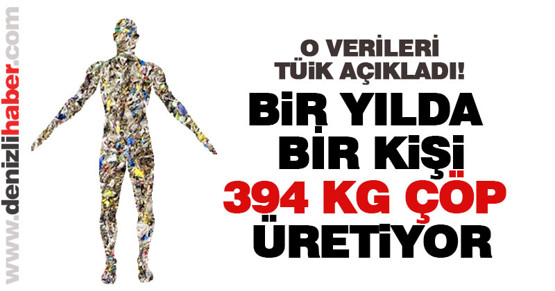 Denizli’de bir kişi yılda 394 kilo çöp üretiyor