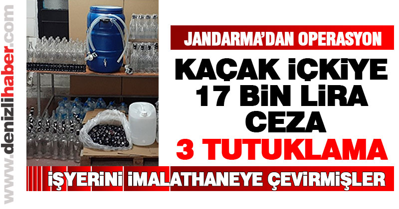Kaçak içki üreticilerine operasyon; 3 tutuklama