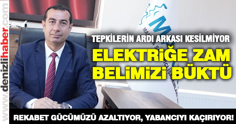 Elektrik zammına bir tepki de MAKSİAD’dan geldi