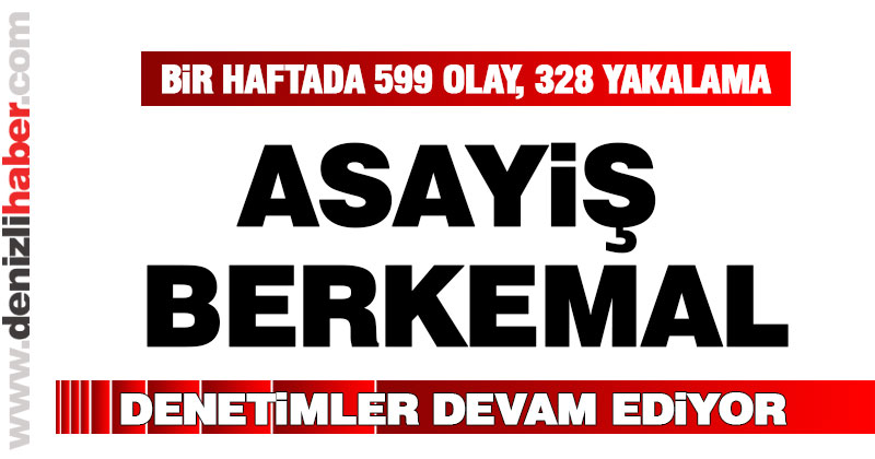 Emniyet müdürlüğü asayiş çalışmalarını kamuoyu ile paylaştı