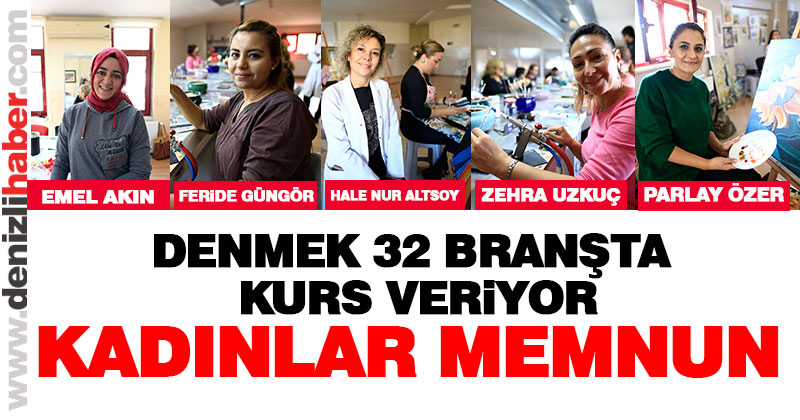 Kadınlar DENMEK kurslarından memnun