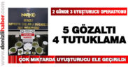 Polisten 2 günde 3 uyuşturucu operasyonu