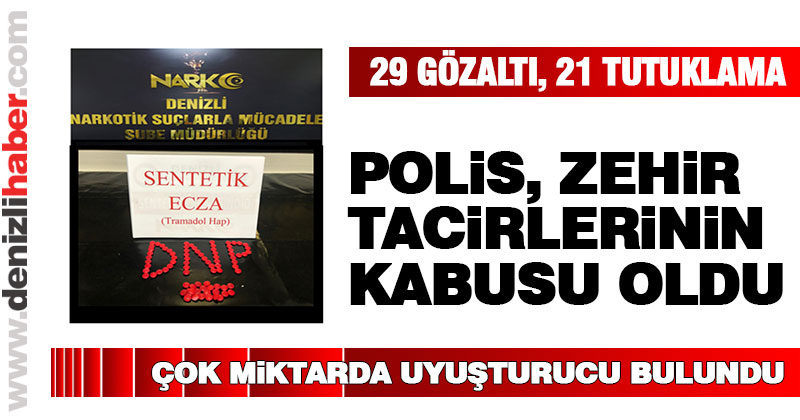 Polis zahir tacirlerinin kabusu oldu