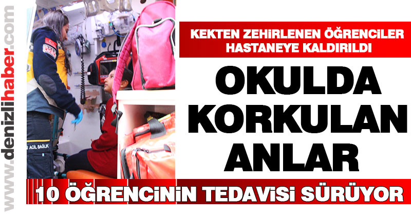 Yedikleri kek öğrencileri zehirledi, 13 çocuk hastaneye kaldırıldı