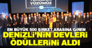 Anadolu 500 listesine giren firmalar ödüllendirildi