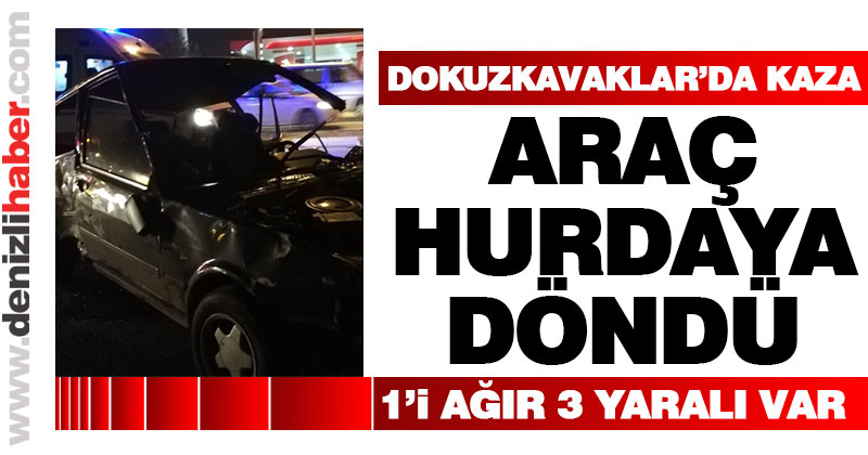 Dokuzkavaklar’da trafik kazası: 3 yaralı