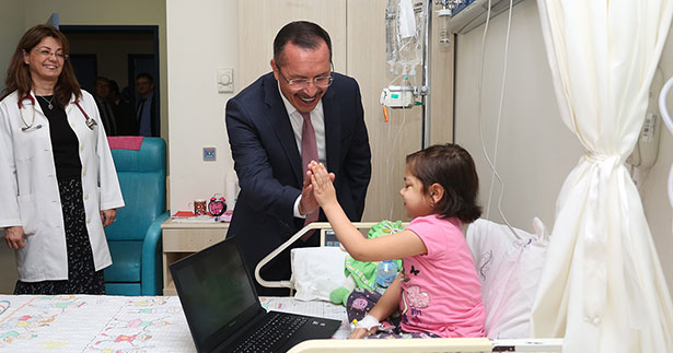 Rektör Bağ, PAÜ Hastanesi’nde inceleme yaptı