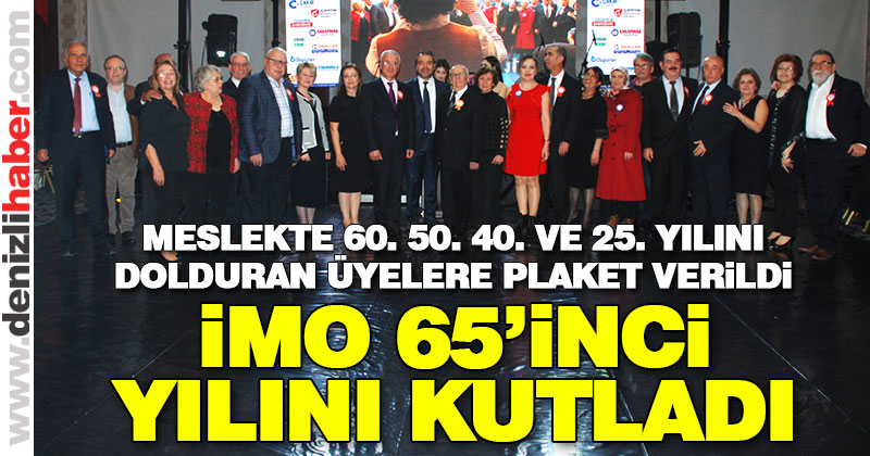 İMO 65’inci yılını kutladı