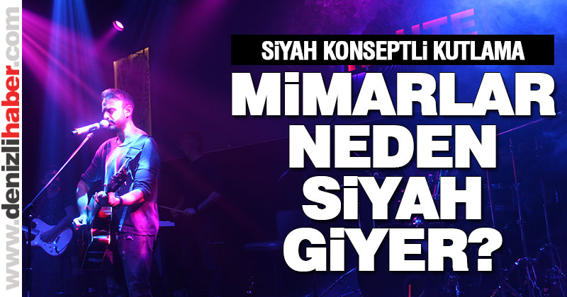 Mimarlar siyah konseptli yeni yıl kutlaması yaptı