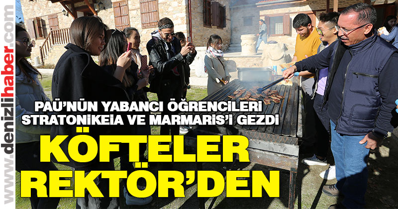 PAÜ’nün yabancı öğrencileri Stratonikeia ve Marmaris’i gezdi