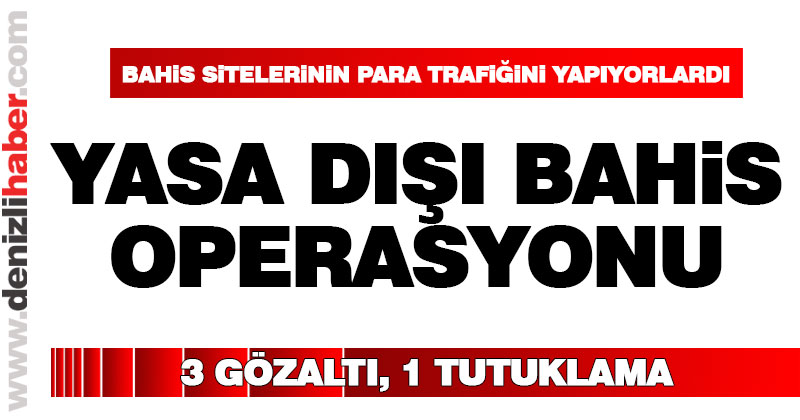 Polisten yasa dışı bahis operasyonu