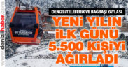 Bağbaşı Yaylası yılın ilk günü 5.500 kişiyi ağırladı