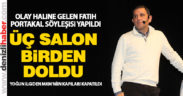 Fatih Portakal’ın söyleşisi yoğun izdihama neden oldu