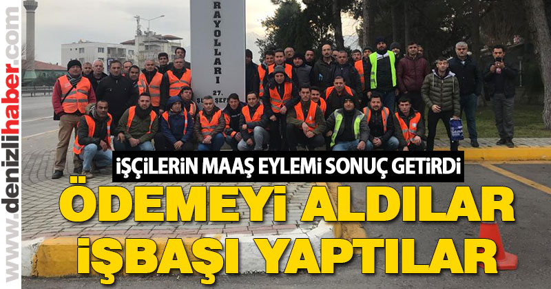 Karayolları işçileri maaşlarını aldı, işbaşı yaptı