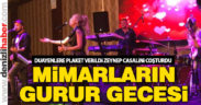 Mimarlar geleneksel gecede bir araya geldi