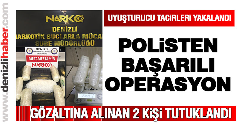 Uyuşturucu operasyonunda 2 kilo 85 gram metamfetamin ele geçirildi