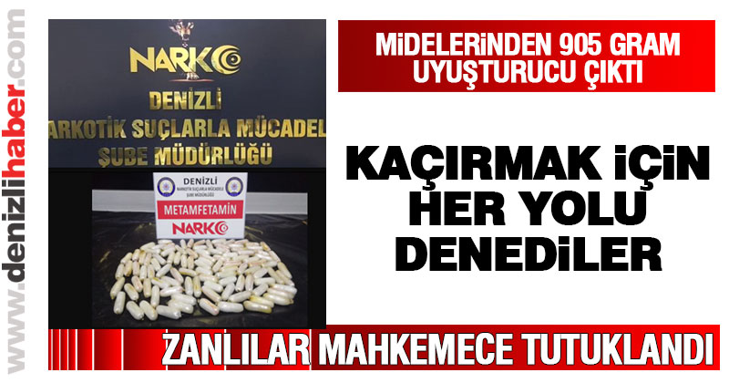 İki yabancı uyruklu kişinin vücudundan 905 gram uyuşturucu çıktı