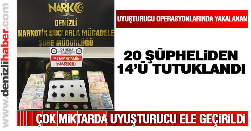 Bir haftada uyuşturucu operasyonlarında 20 şüpheli yakalandı