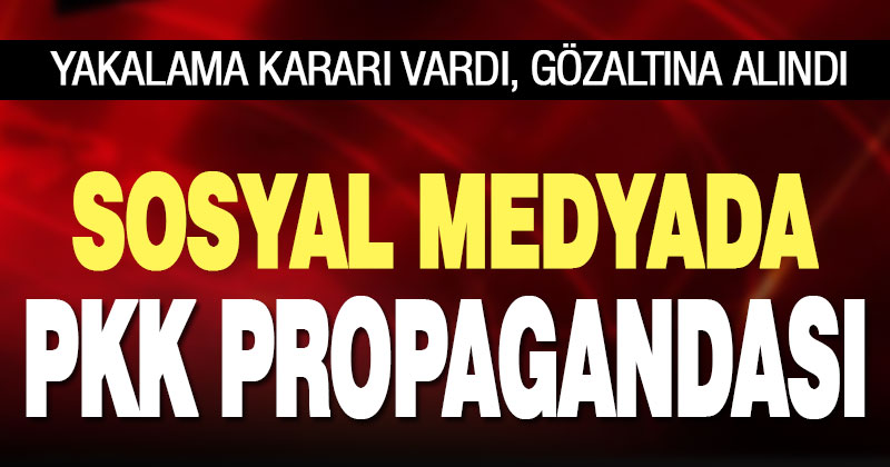 Sosyal medyada PKK propagandası yaptı, gözaltına alındı