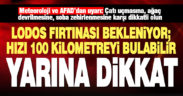 Denizli’de yarın lodos fırtınası etkili olacak, saatteki hızı 100 kilometreyi bulacak