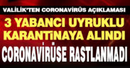 Valilik’ten coronavirüs açıklaması