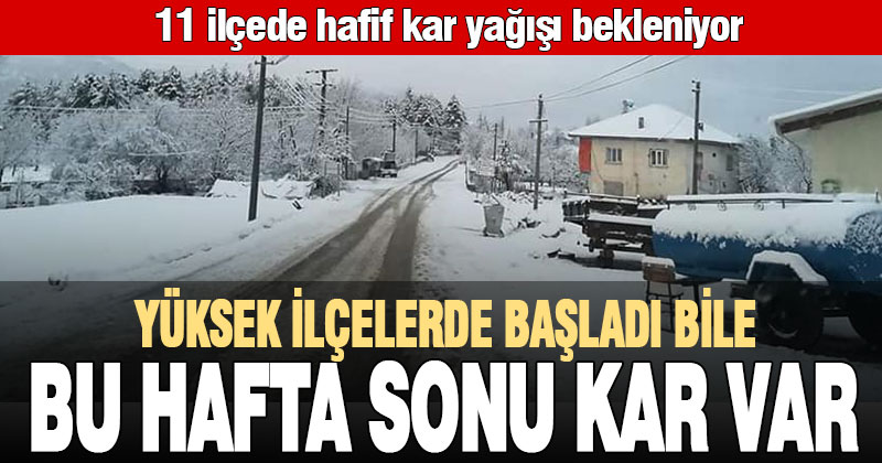 Denizli hafta sonunu karlı geçirecek