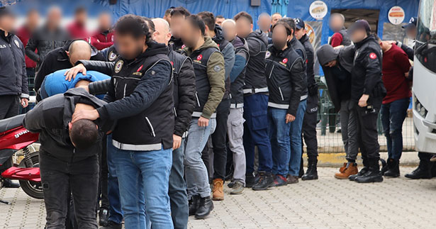 Denizli’de aranan 106 kişi tutuklandı