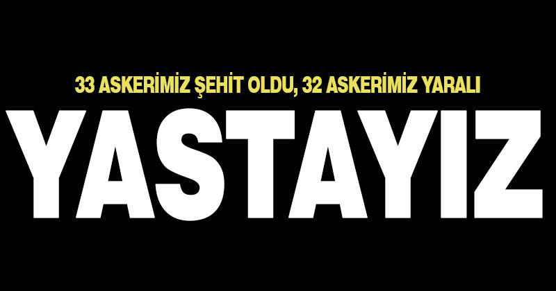 Türkiye şehitleri için yasta
