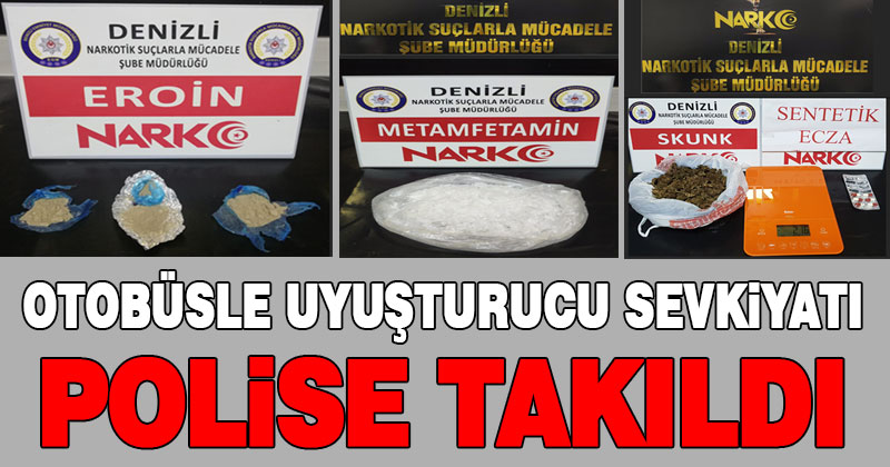 Otobüsle uyuşturucu sevkiyatı polise takıldı
