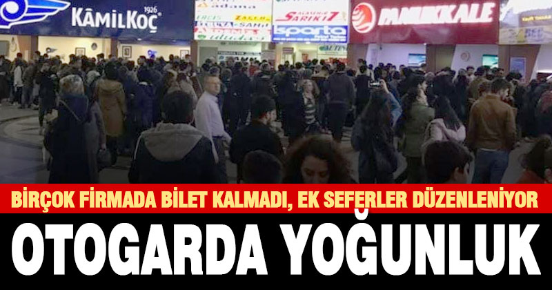 Koronovirüs tatili sonrası otogarda yoğunluk