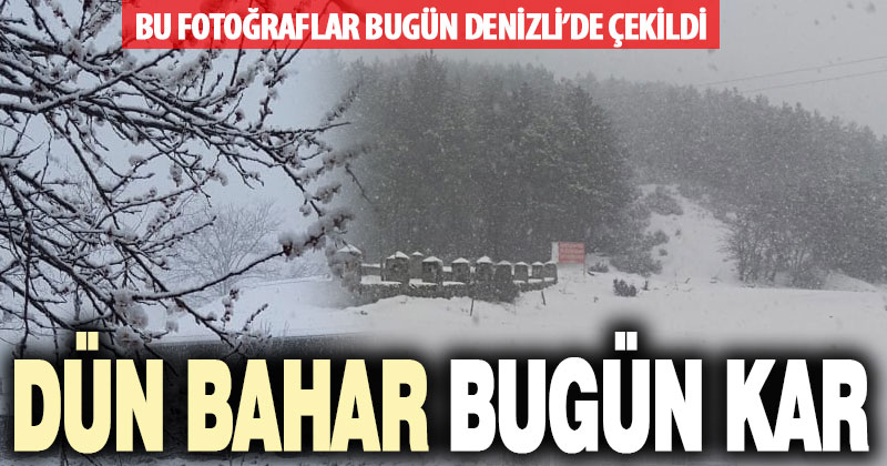 Mart ortasında, yüksekler kar altında