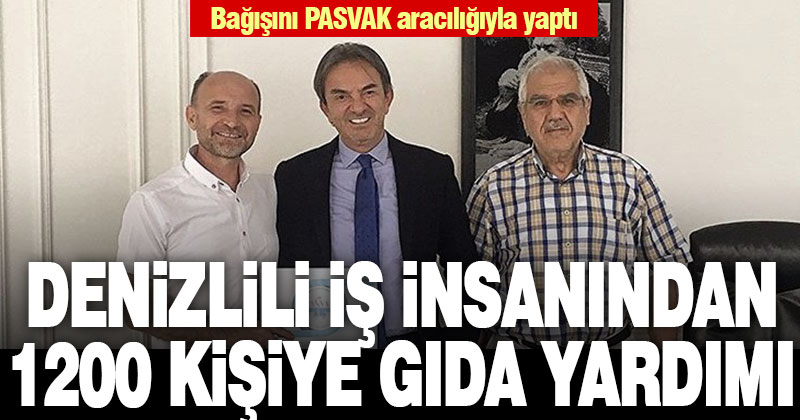 1200 kişinin bir haftalık erzağı iş insanı Gökşin’den