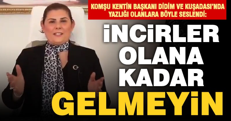 Çerçioğlu’ndan Didim ve Kuşadası’na ‘incirler olana kadar gelmeyin’ çağrısı